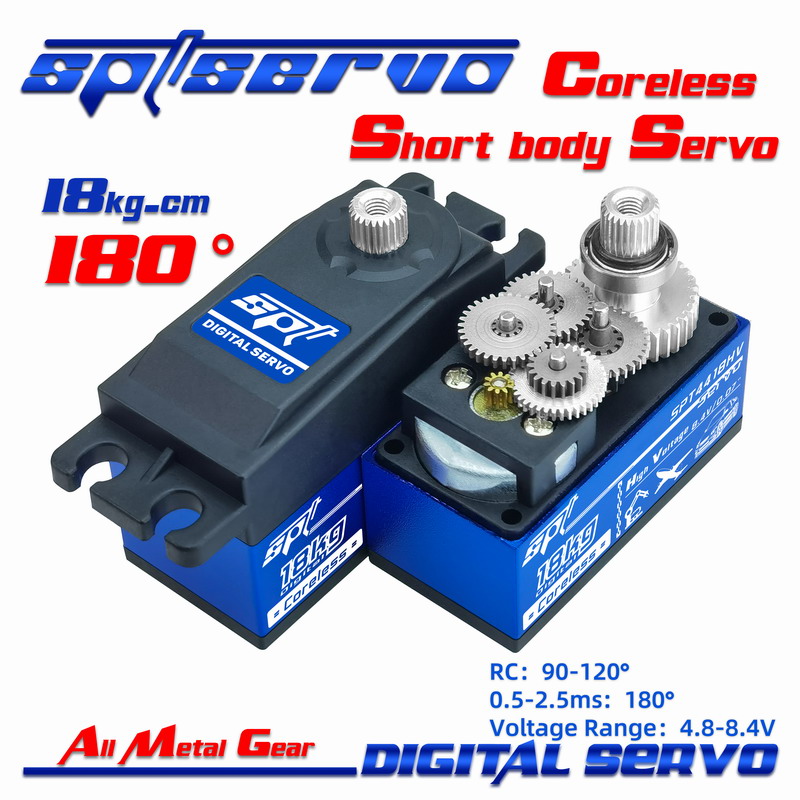 Short Body/Remote Control Car/SPT4418HV/18kg/Maximum angle 180°/SPT Servo/Metal gear/Digital Coreless servo