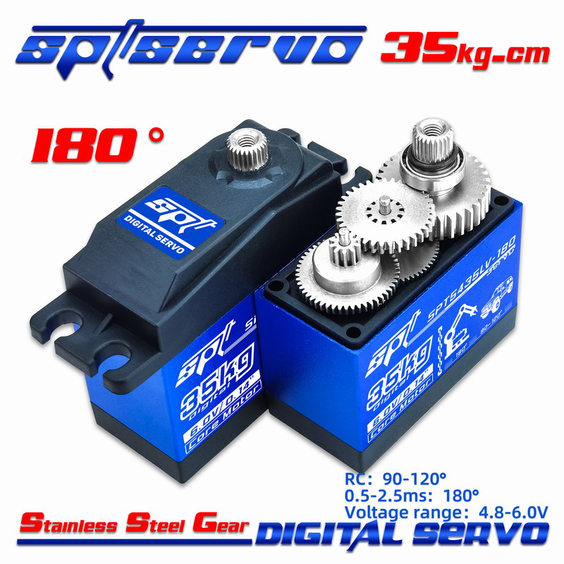 SPT5435LV-180/180 Degrees/35kg/Remote Control Car/SPT Servo/Large torque/Large angle/Metal gear/Digital servo/Remote Control Car