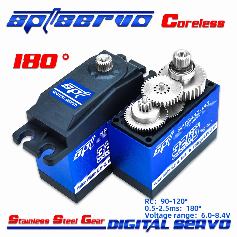 SPT5632-180/32kg/Robot/Industrial Equipment/Manipulator/SPT Servo/Large torque/Large angle/Metal gear/Digital Coreless servo/