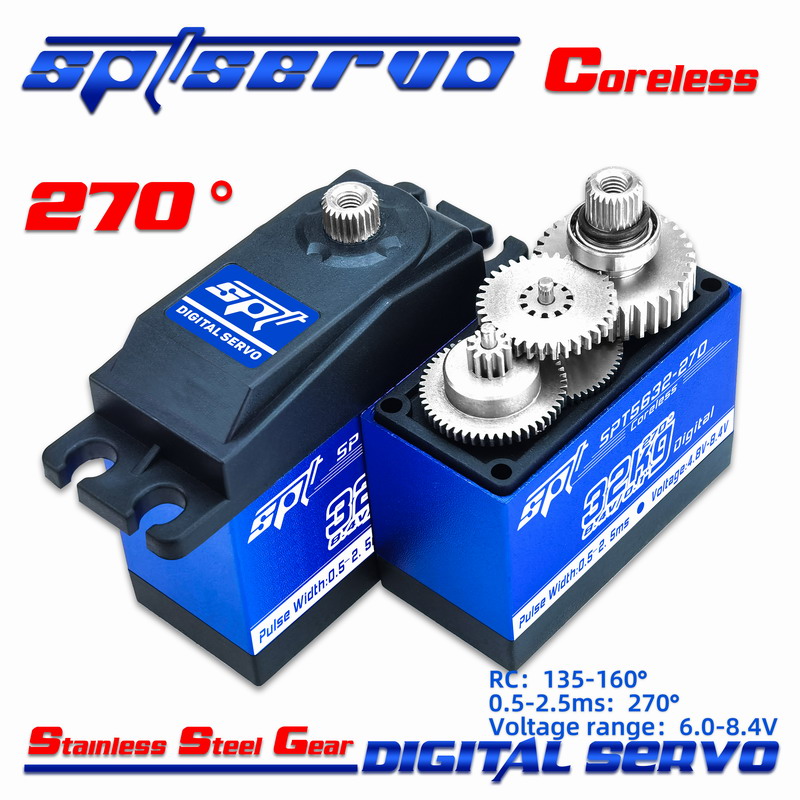 SPT5632-270/32kg/SPT Servo/large torsion/large angle/metal gear/digital hollow cup/robot/300 degrees